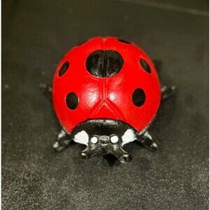 Cast Iron Ladybug Key Hider Hidden Key Holder for Indoor Outdoor Hand Painted